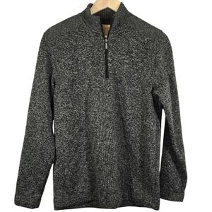 M Telluride Clothing Company Men's Gray Quarter-Zip Sweater Size S Cozy Fleece